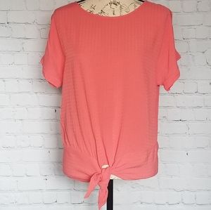 Buffalo David Bitton Women's Coral Short Sleeve Blouse, Size S